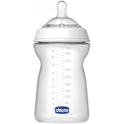 Chicco Feeding Bottle - 330 ml  (White)