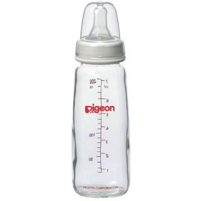 Pigeon Glass Feeding Bottle 240 ml - 240 ml  (White)